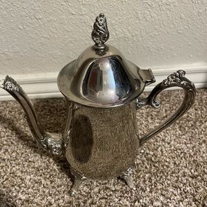 Vintage  Silver Plated Footed Teapot